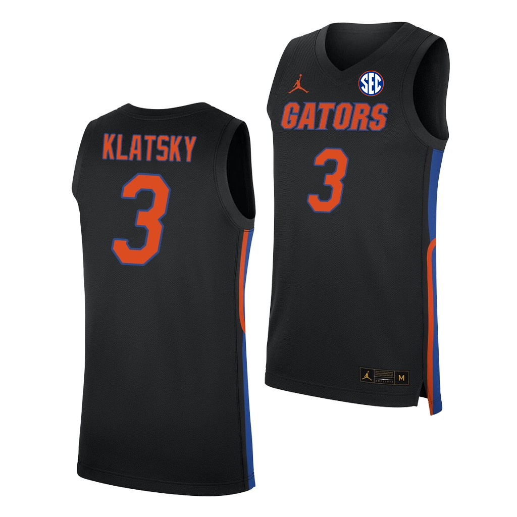 Men's Florida Gators #3 Alex Klatsky 2020 Black Jordan College Basketball Jersey