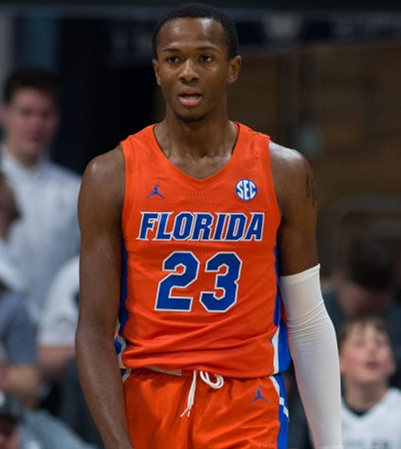 Men's Florida Gators #23 Scottie Lewis 2020 Orange Jordan College Basketball Jersey