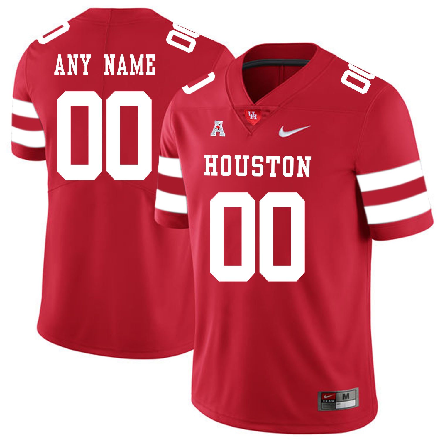 Mens Youth Houston Cougars Custom 2021 Red Nike College Football Jersey