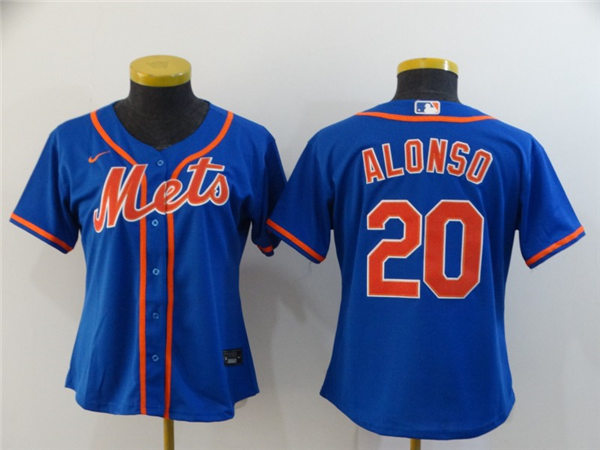 Women's New York Mets #20 Pete Alonso Nike Royal Orange Jersey