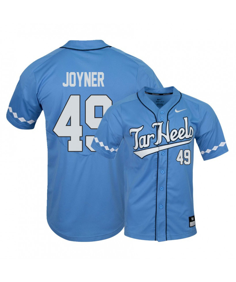 Men's North Carolina Tar Heels #49 Chris Joyner Nike Blue 2020 Tar Heels Baseball Jersey