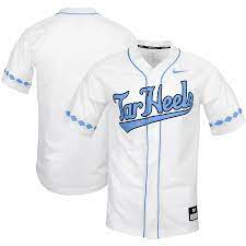 Men's North Carolina Tar Heels Blank Nike White 2020 Tar Heels Baseball Jersey