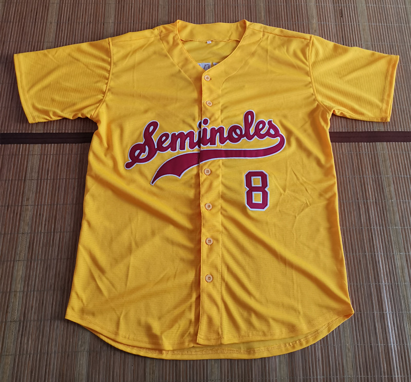 Mens Youth Florida State Seminoles Custom Nike Gold College Baseball Jersey