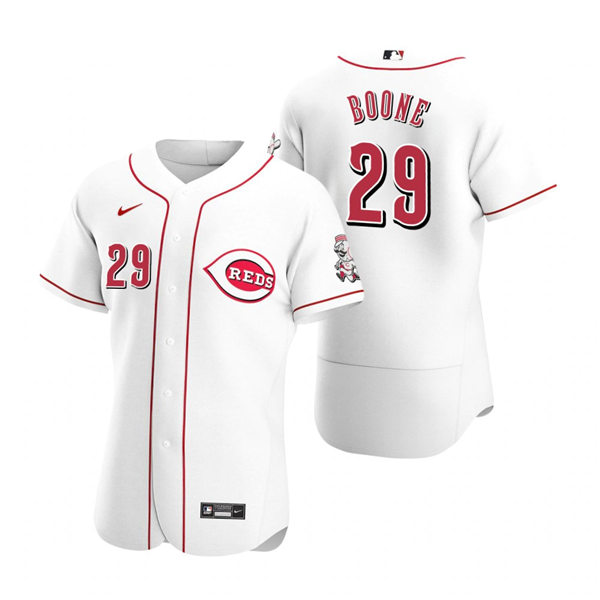 Men's Cincinnati Reds Retired Player #29 Bret Boone Nike White Home Flex Base Player Jersey