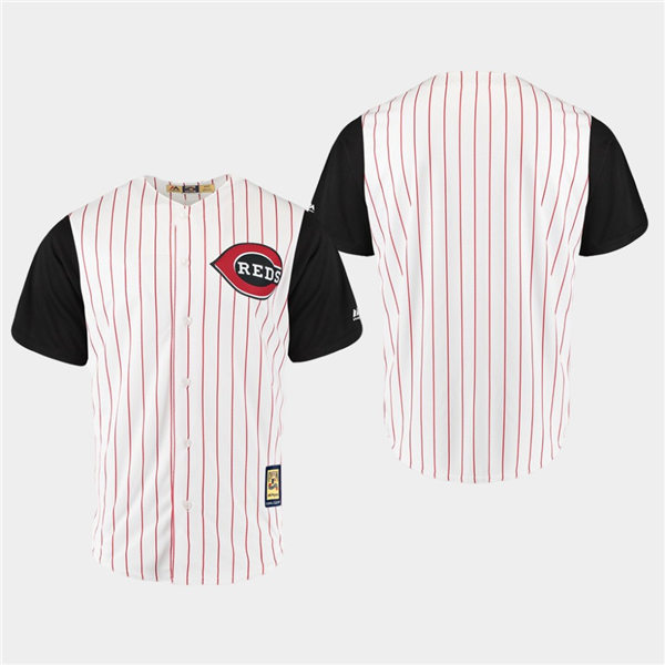 Men's Cincinnati Reds Majestic White Throwback 1999 Cooperstown Jersey