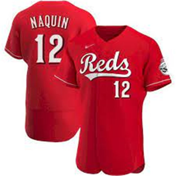 Women's Cincinnati Reds #12  Tyler Naquin Nike Scarlet Alternate Reds Player Jersey 
