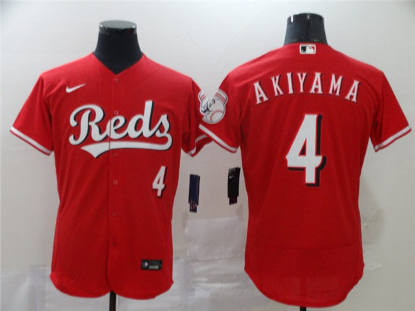 Women's Cincinnati Reds #4 Shogo Akiyama Nike Scarlet Alternate Reds Player Jersey 