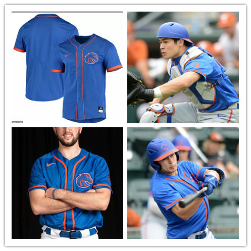 Mens Youth Boise State Broncos Custom 2020 Nike Royal College Baseball Jersey 