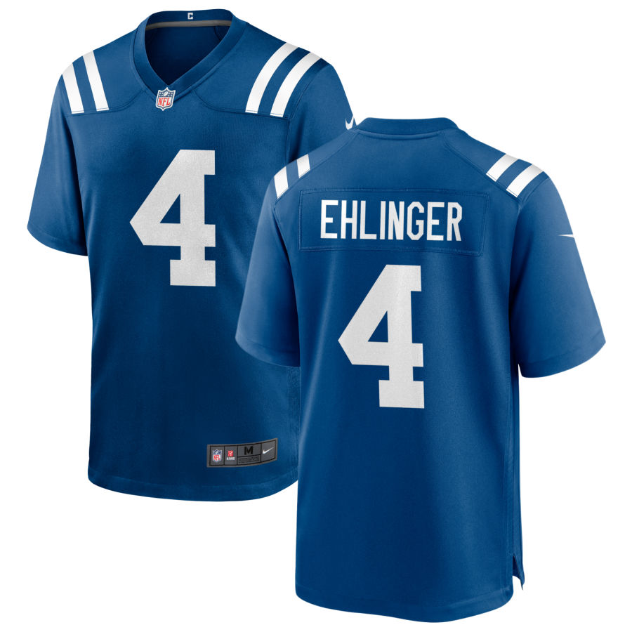 Men's Indianapolis Colts #4 Sam Ehlinger Nike Royal Vapor Untouchable Jersey