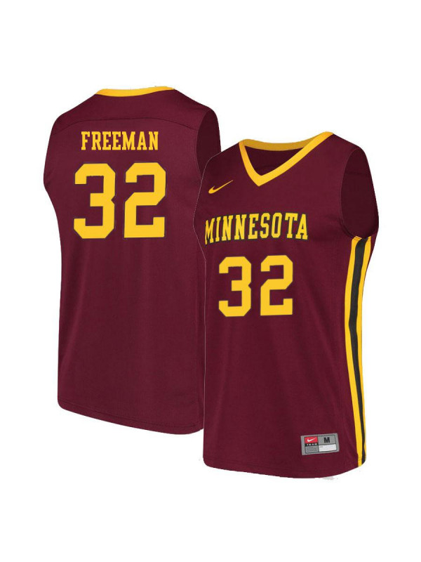 Men's Minnesota Golden Gophers #32 Sam Freeman Nike Maroon Alumni College Basketball Jersey