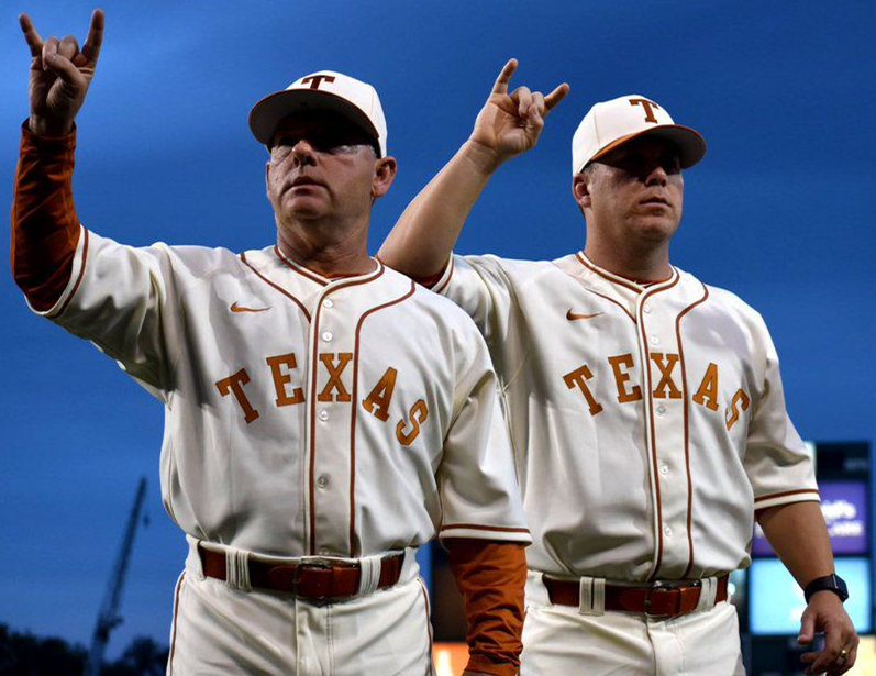 Mens Youth Texas Longhorns Custom Nike Cream Retro College Baseball Jersey