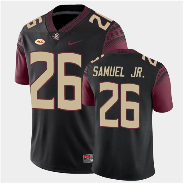 Men's Florida State Seminoles #26 Asante Samuel Jr. Nike Black College Football Game Jersey