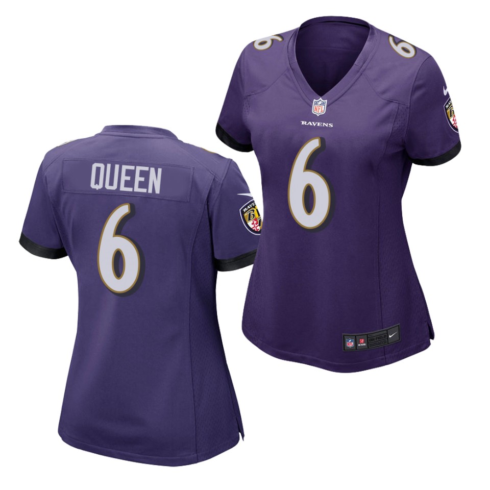 Women's Baltimore Ravens #6 Patrick Queen Nike Purple Vapor Untouchable Limited Jersey