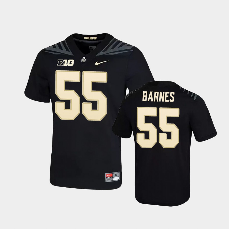 Men's Purdue Boilermakers #55 Derrick Barnes Nike Black College Game Football Jersey