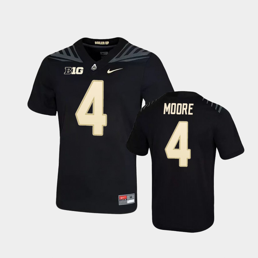 Men's Purdue Boilermakers #4 Rondale Moore Nike Black College Game Football Jersey