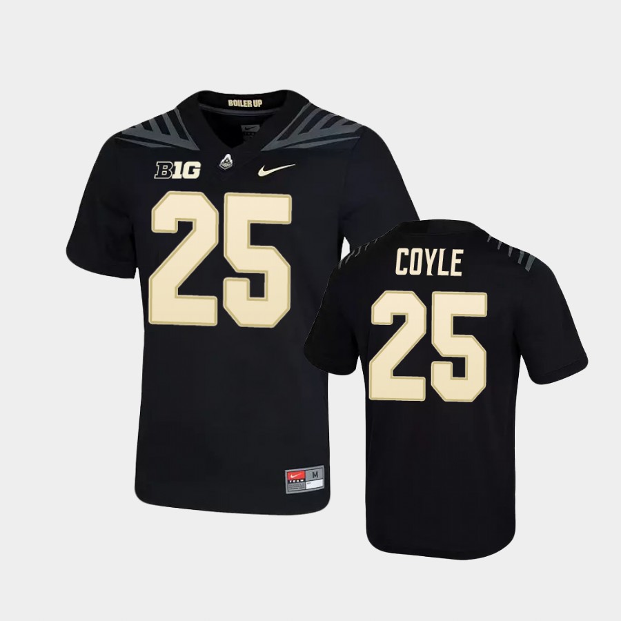 Men's Purdue Boilermakers #25 Tyler Coyle Nike Black College Game Football Jersey