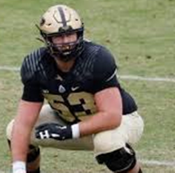 Men's Purdue Boilermakers #53 Gus Hartwig Nike Black College Game Football Jersey