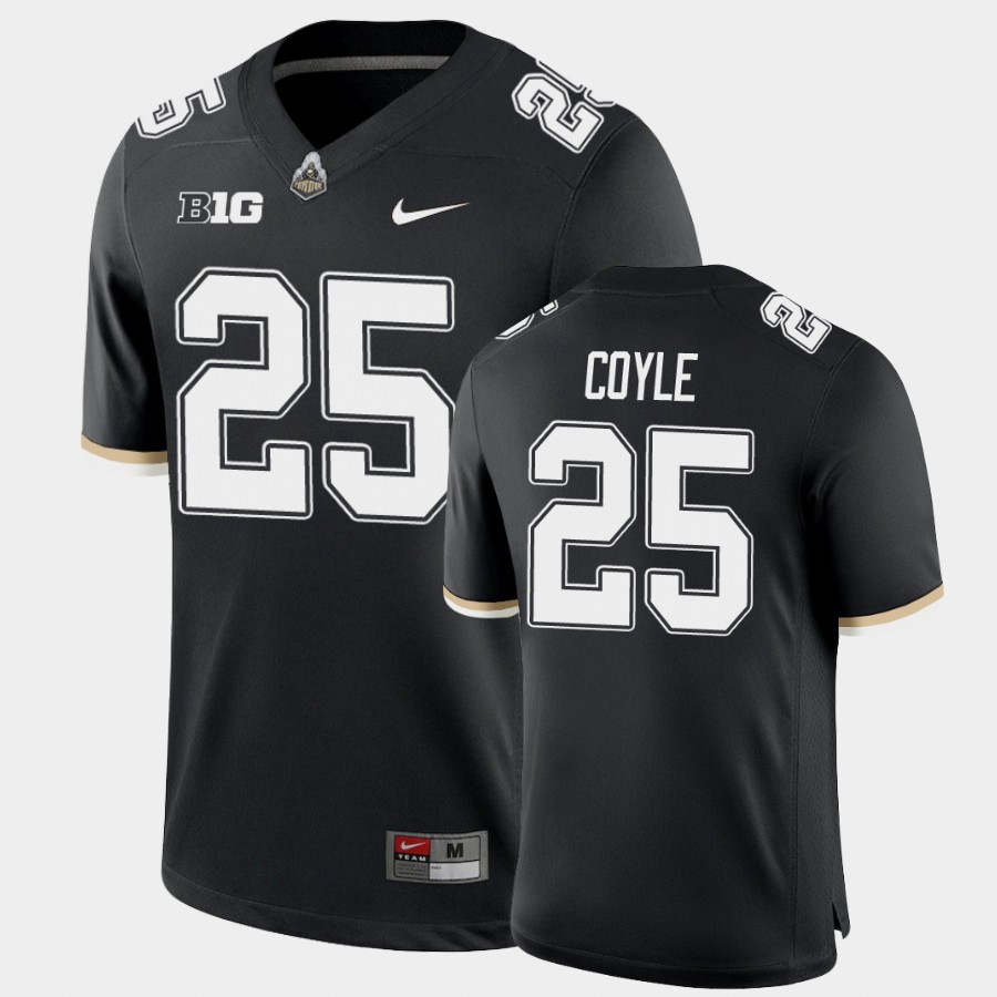 Men's Purdue Boilermakers #25 Tyler Coyle Nike Black Throwback Football Jersey