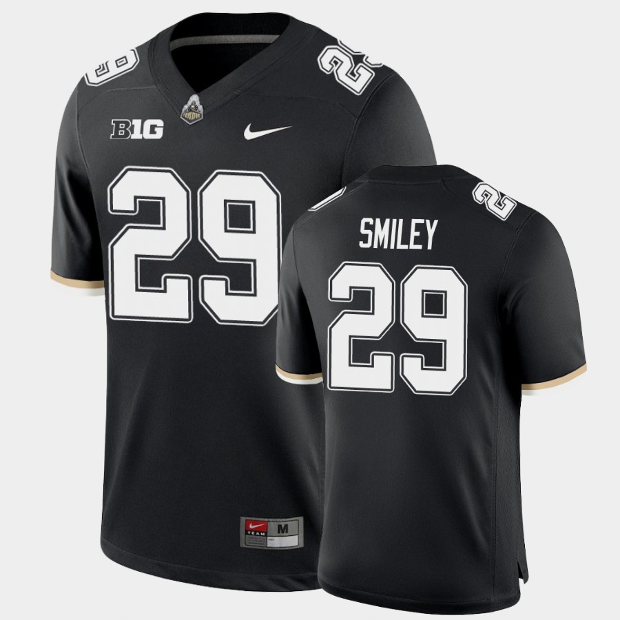 Men's Purdue Boilermakers #29 Simeon Smiley Nike Black Throwback Football Jersey
