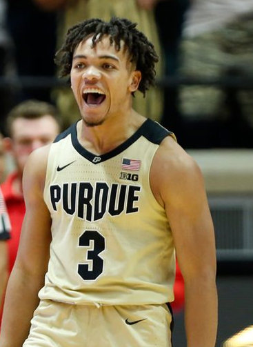 Men's Purdue Boilermakers #3 Carsen Edwards Nike Yellow College Game Basketball Jersey