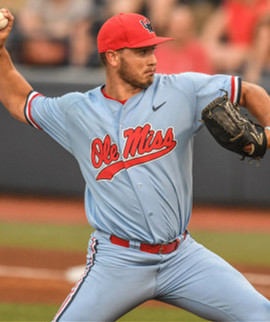 Men's Ole Miss Rebels Custom Nike Grey Baseball Jersey