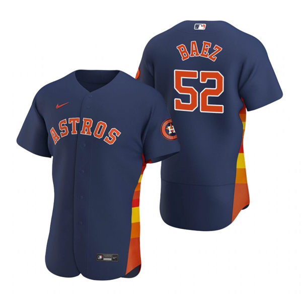 Men's Houston Astros #52 Pedro Baez Nike Navy Alternate Flexbase Jersey