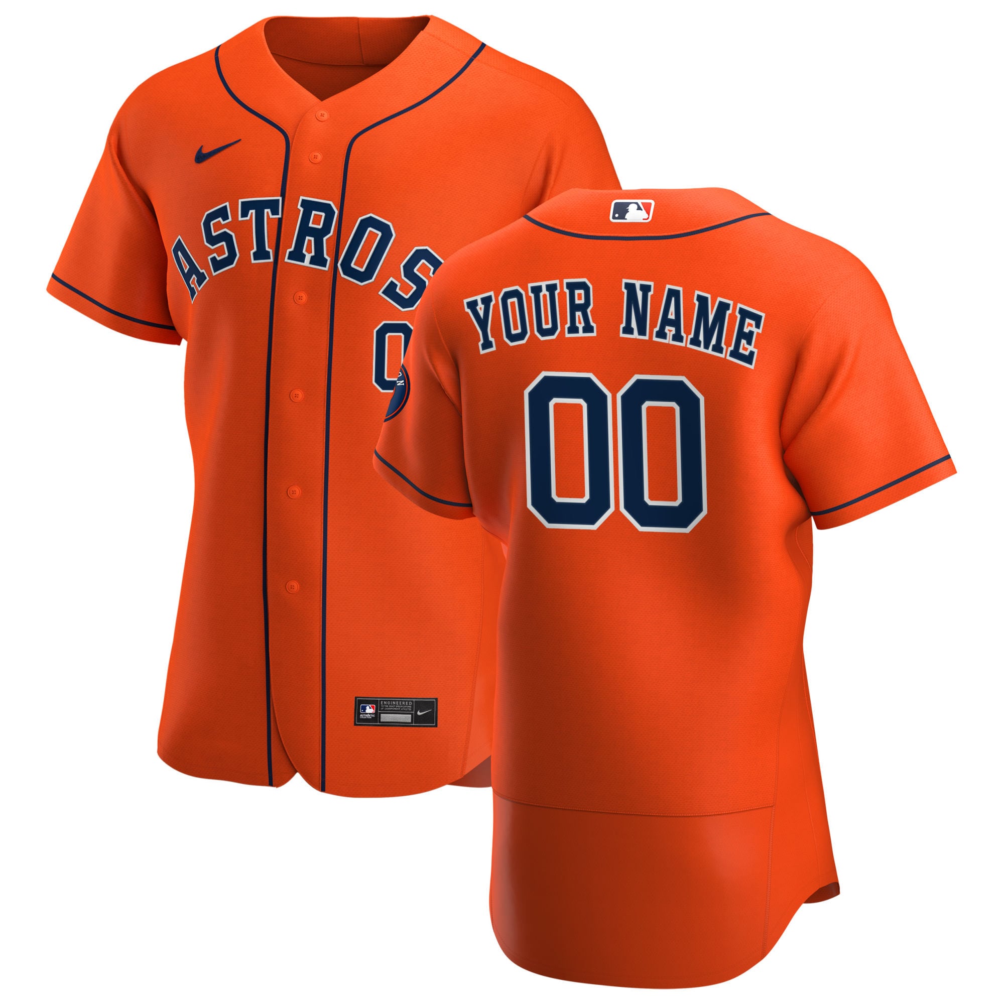 Men's Houston Astros Nike Orange Alternate Flexbase Jersey