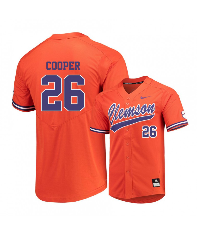 Men's Clemson Tigers #26 Matt Cooper Nike Orange College Baseball Jersey