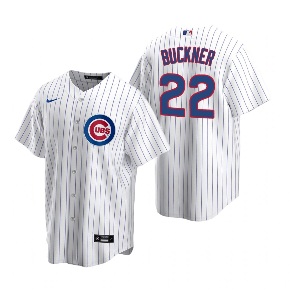 Men's  Chicago Cubs Retired Player #22 Bill Buckner Nike White Cool Base Jersey