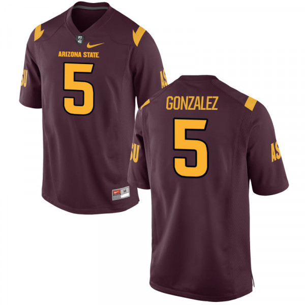 Men's Arizona State Sun Devils #5 Zane Gonzalez Nike Maroon Retro College Football Jersey