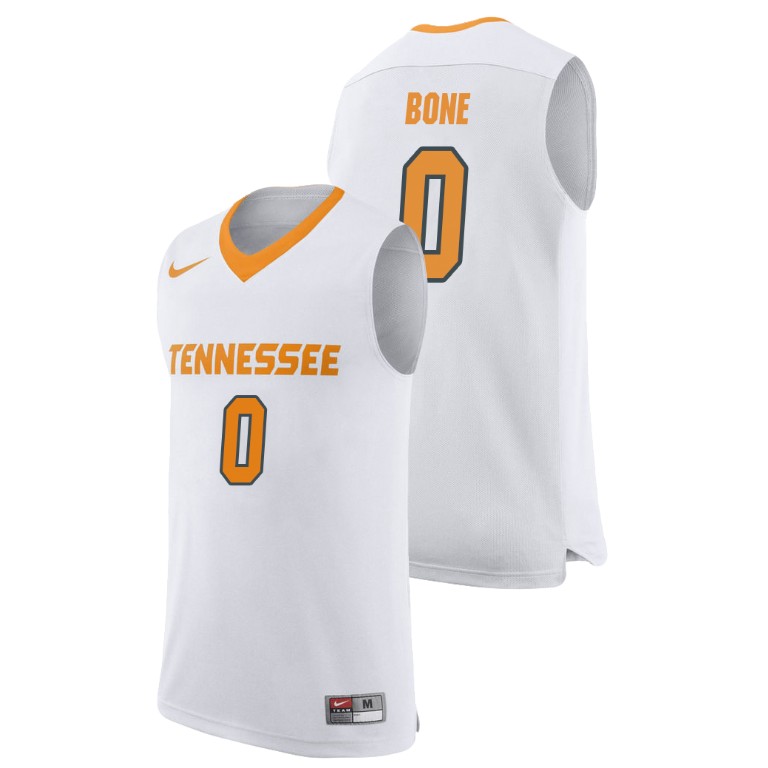 Men's Tennessee Volunteers #0 Jordan Bone Nike 2015-18 White Basketball Jersey