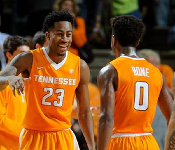 Tennessee Volunteers Custom Nike 2015-18 Orange Basketball Jersey