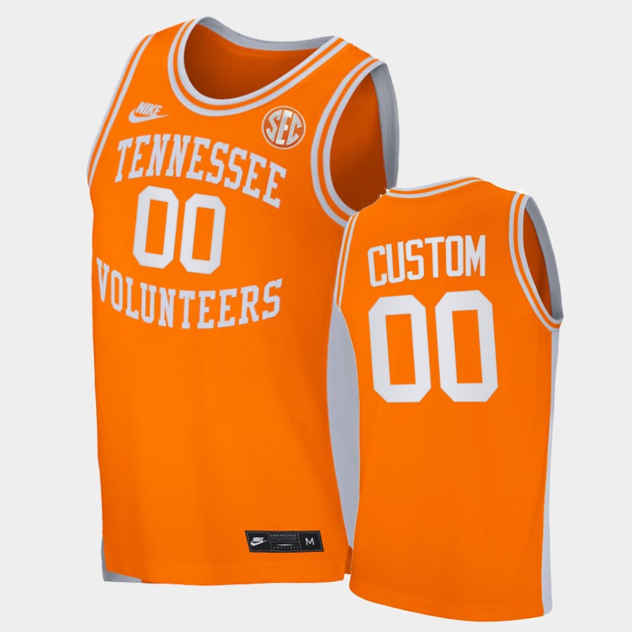 Men's Tennessee Volunteers Custom Nike 2020 Orange Retro College Basketball Jersey