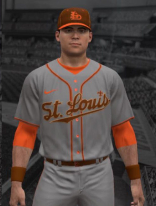 Men's St. Louis Browns Custom Nike Grey Retro Baseball Jersey