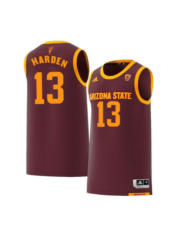 Men's Arizona State Sun Devils #13 James Harden Adidas 2018 Maroon Alumni College Basketball Jersey