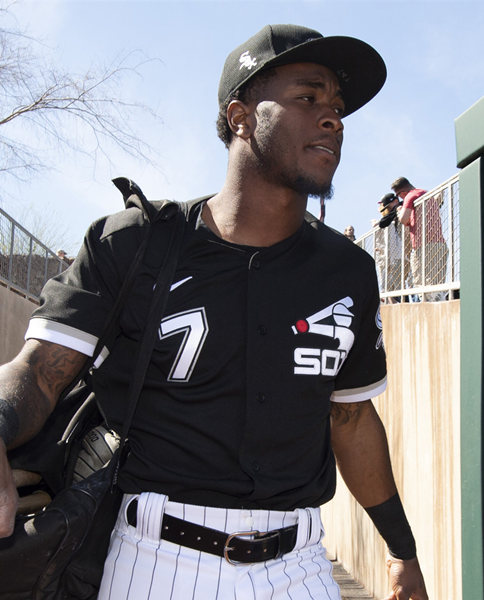 Men's Chicago White Sox #7 Tim Anderson  Nike Black Retro Game Jersey