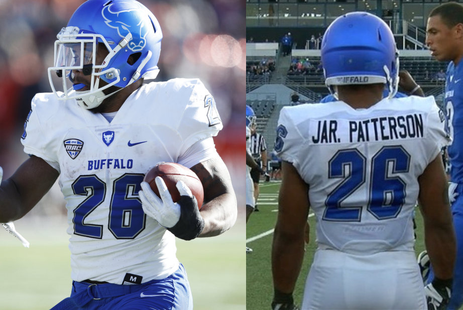 Men's Buffalo Bulls #26 Jaret Patterson Nike White College football Game Jersey