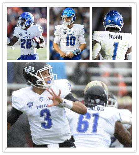 Men's Buffalo Bulls Custom Nike White College football Game Jersey