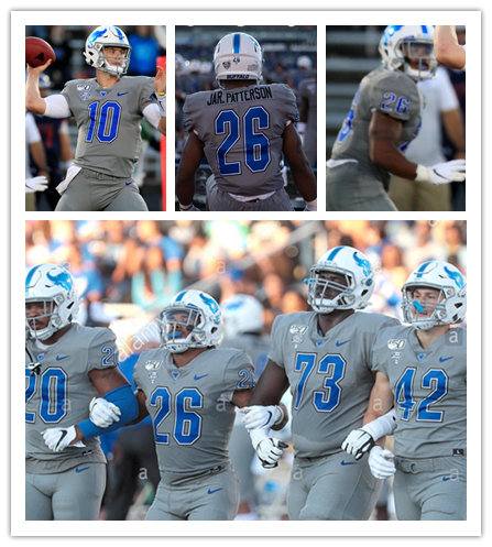 Men's Buffalo Bulls Custom Nike Grey College football Game Jersey