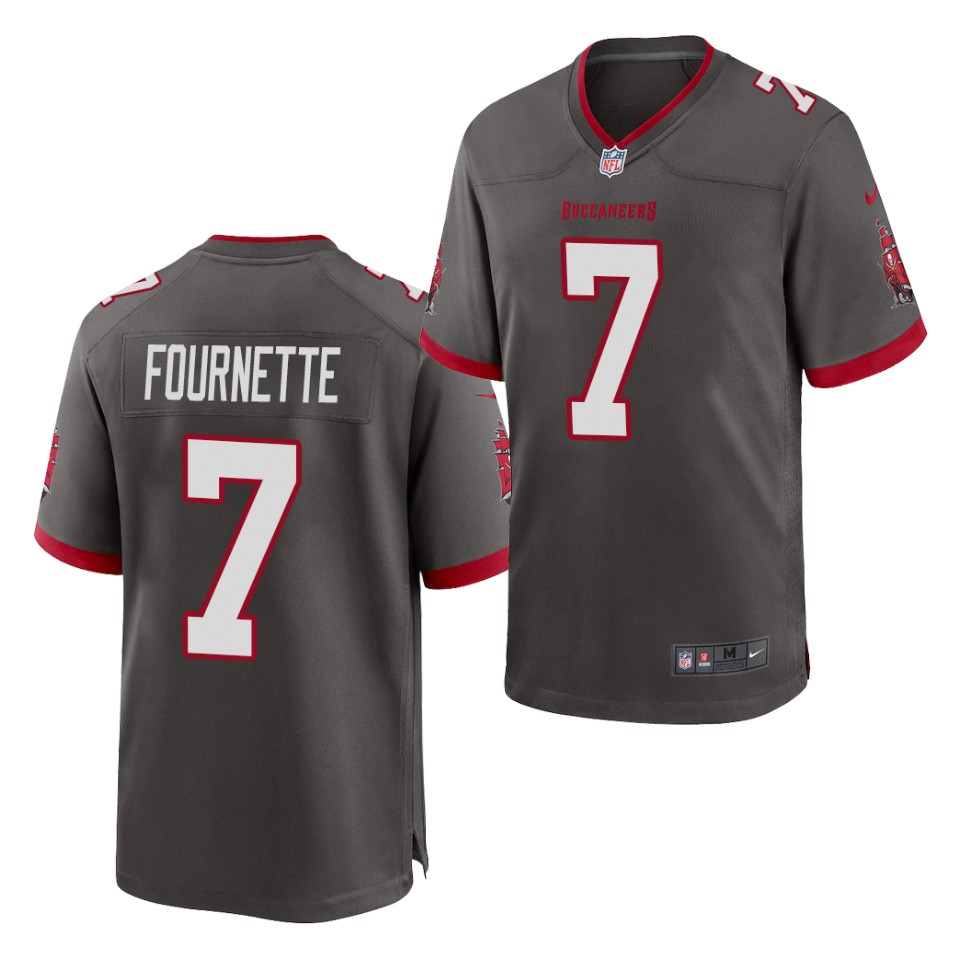 Men's Tampa Bay Buccaneers #7 Leonard Fournette Nike Pewter Alternate Game Jersey