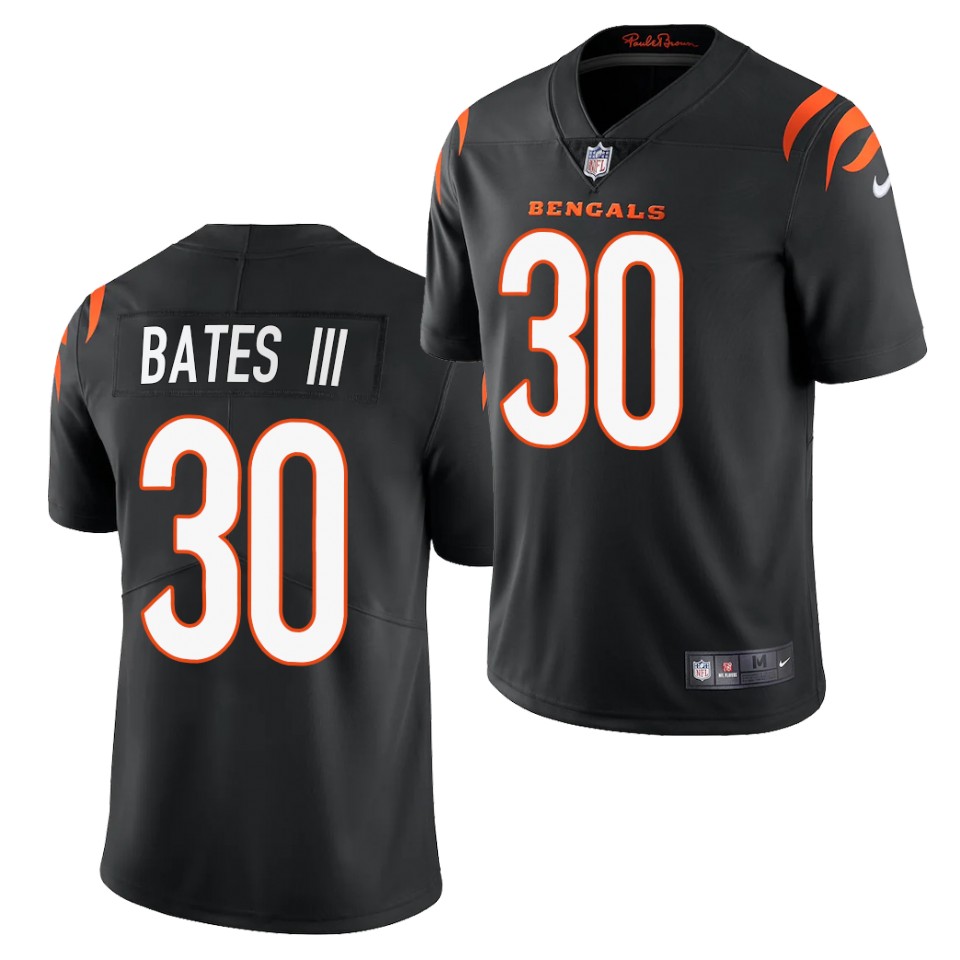 Men's Cincinnati Bengals #30 Jessie Bates III 2021 Nike Black Vapor Limited Jersey