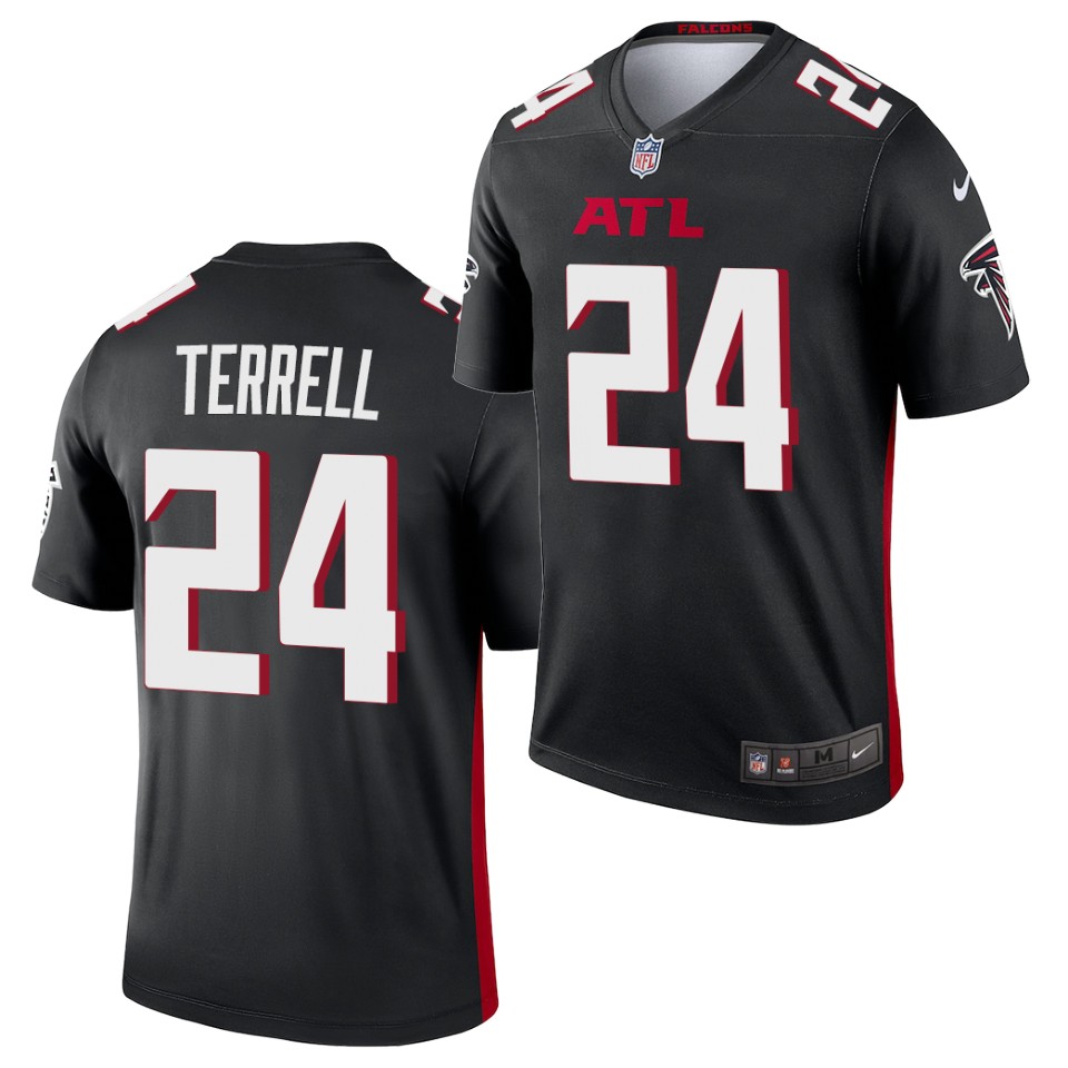 Men's Atlanta Falcons #24 A.J. Terrell Nike Black Vapor Football Jersey