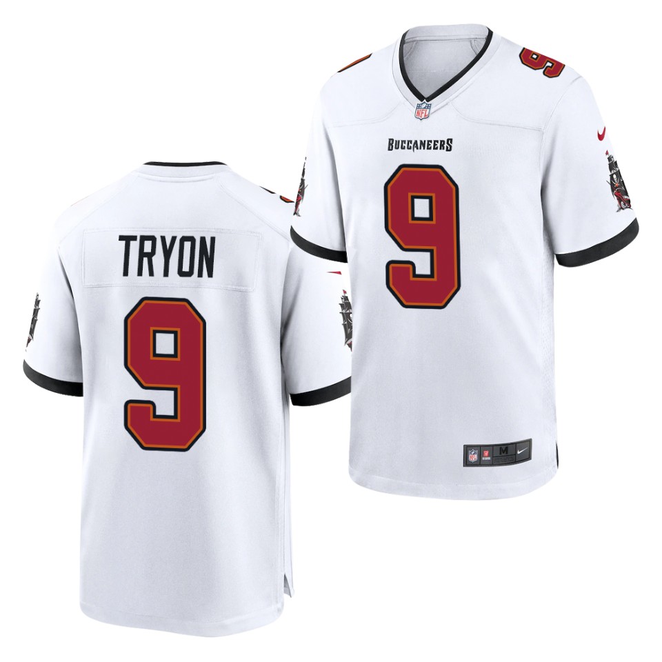 Men's Tampa Bay Buccaneers #9 Joe Tryon Nike White Game Football Jersey 