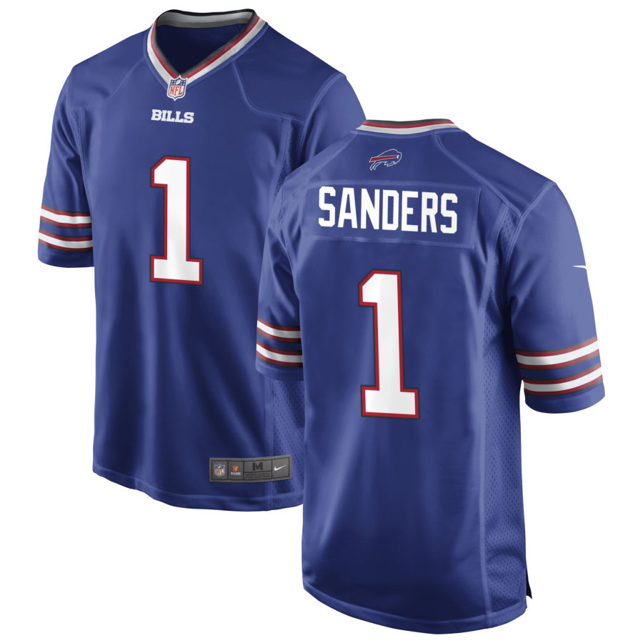 Men's Buffalo Bills #1 Emmanuel Sanders Nike Royal Player Game Football Jersey