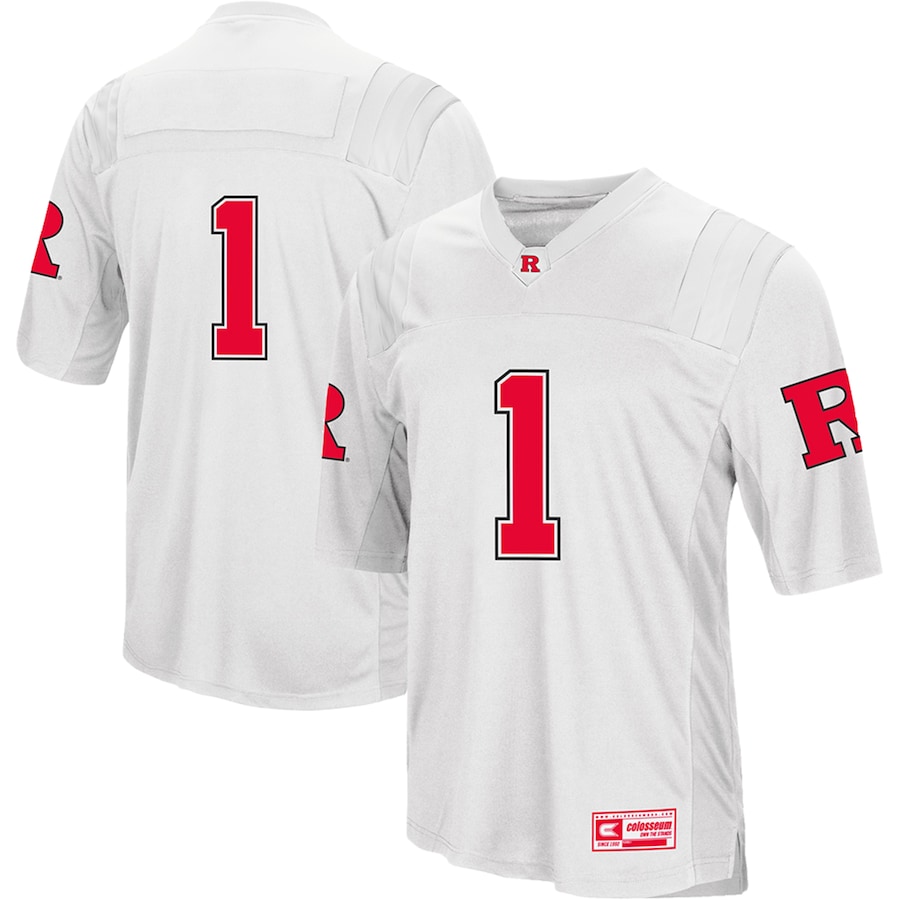 Men's Youth Custom Rutgers Scarlet Knights Adidas White College Football Jersey