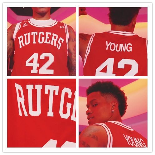 Men's Youth Custom Rutgers Scarlet Knights Adidas 2021 Red College Basketball Jersey