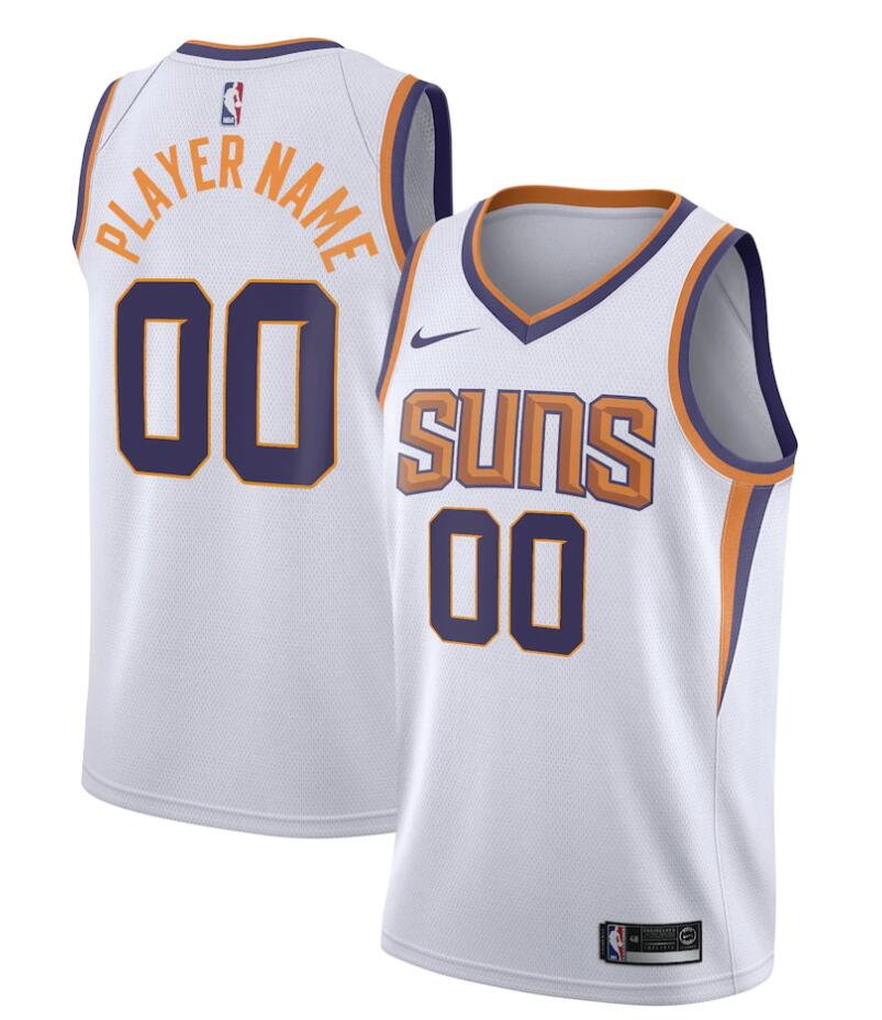 Mens Phoenix Suns Custom Nike White Association Edition Jersey
