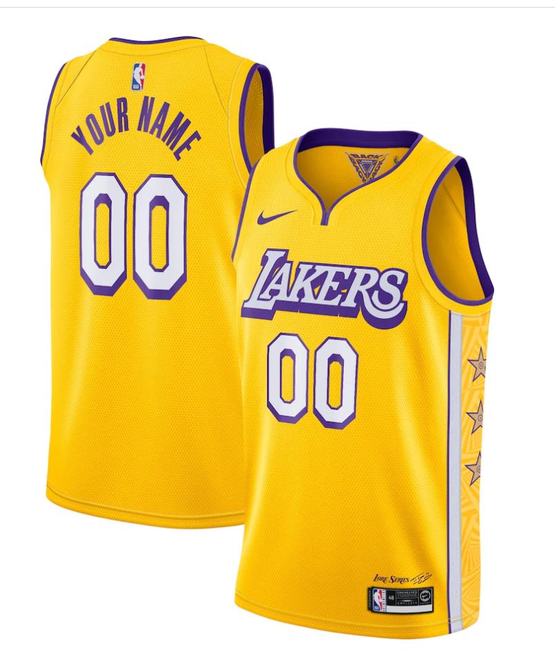 Mens Los Angeles Lakers Custom 2019-20 City Edition Swingman Jersey  