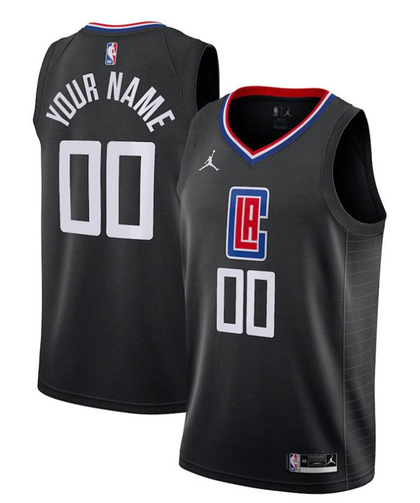 Mens LA Clippers Custom Jordan Black Statement Edition Swingman Jersey