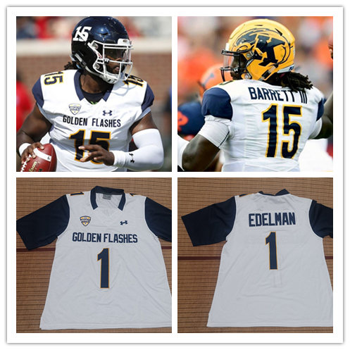 Men's Kent State Golden Flashes Under Armour White College football Game Jersey